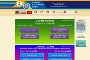 RRB NTPC 2025 Under Graduate Notification