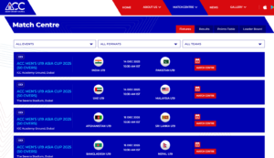 U19 Asia Cup 2025 schedule