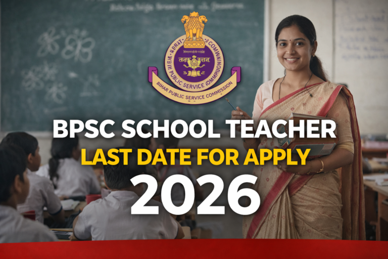 BPSC School Teacher Last Date for apply