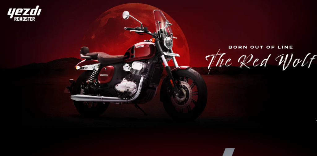 Yezdi Roadster Red Wolf Edition